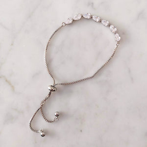PP159 PULSERA PLATEADA AJUST GOTA MINI