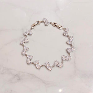 PP442 PULSERA PLATEADA CON GOTAS 2 JUNTAS
