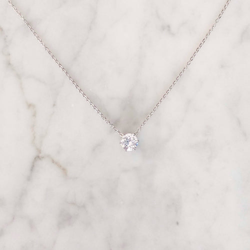 CD414 Collar Plateado circ
