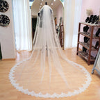 VARSOVIA Velo Ivory 3 mts Encaje Completo