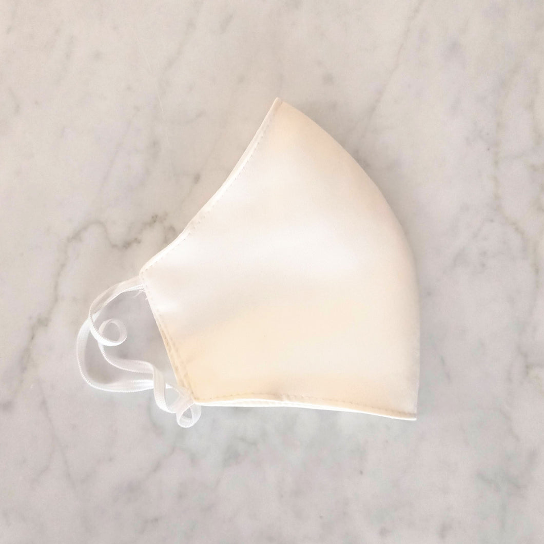 CB103 Cubrebocas color Ivory Liso