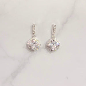 AP304 Aretes Plateados Pal Rombo