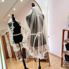 TOLEDO Velo Ivory Encaje Sencillo