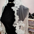 TOLEDO Velo Ivory Encaje Sencillo