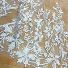 Cargar imagen en el visor de la galería, DUBLIN Velo Ivory 3.5 Mts Flores Abajo
