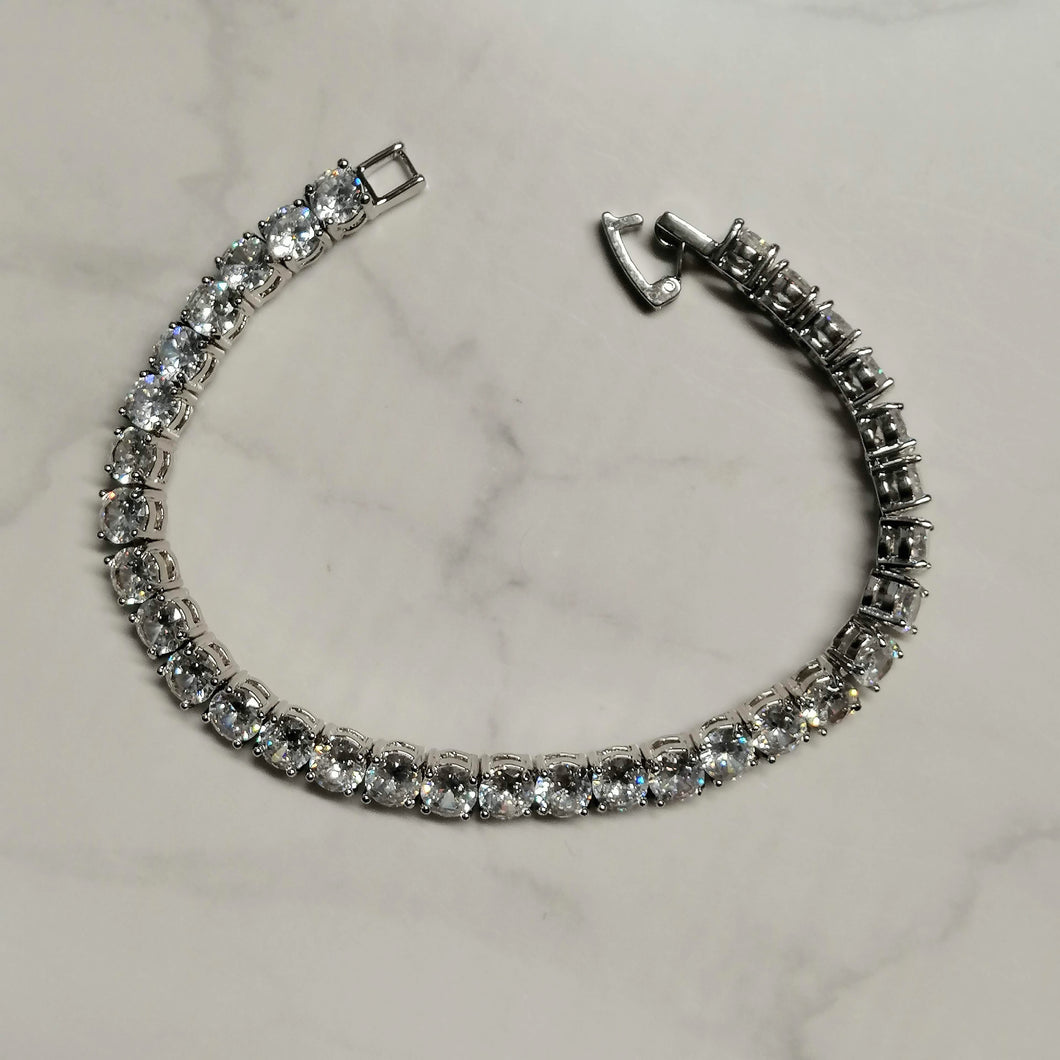 PP6260 PULSERA PLATA CIRC MED 17 CM