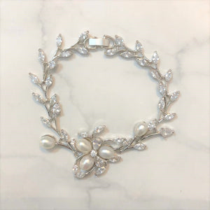 PP477 PULSERA PLATA CON PERLAS