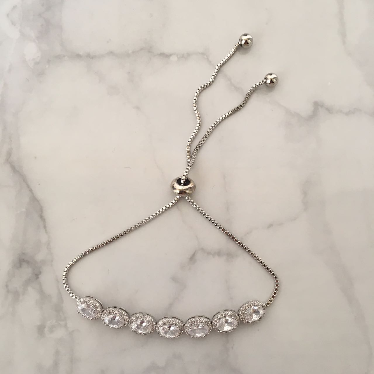 PP234 PULSERA PLATA AJUST OVALOS