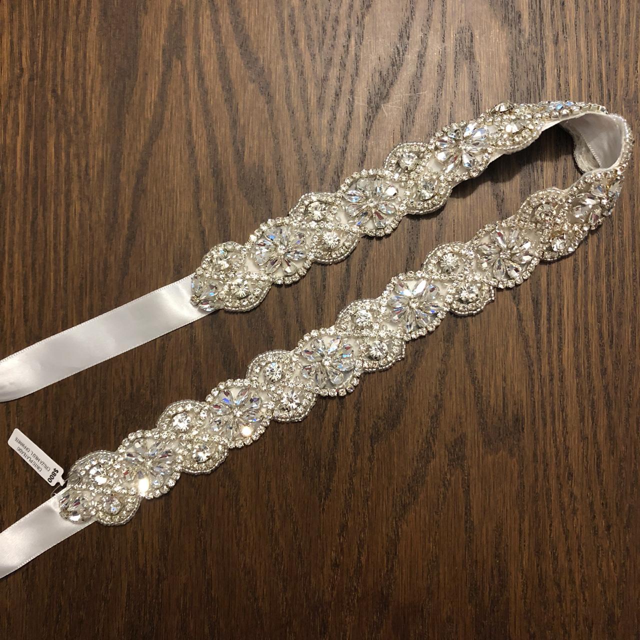 CPO116 CINTO PLATA OFFWHITE TUPIDO CRUZADO