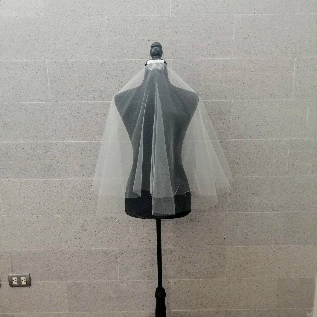 VB334 Velo Blanco corto Liso