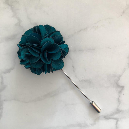 BP118 BOUTTONIER FLOR SATIN AQUA