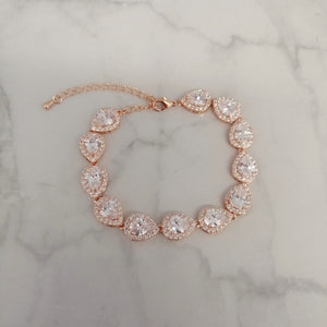 PR796 PULSERA ROSA GOTA CLASICA CADENA